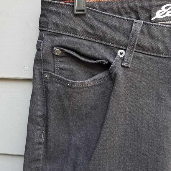 Eddie Bauer Curvy Boot cut Black Jeans Size T8 - Picture 8 of 11